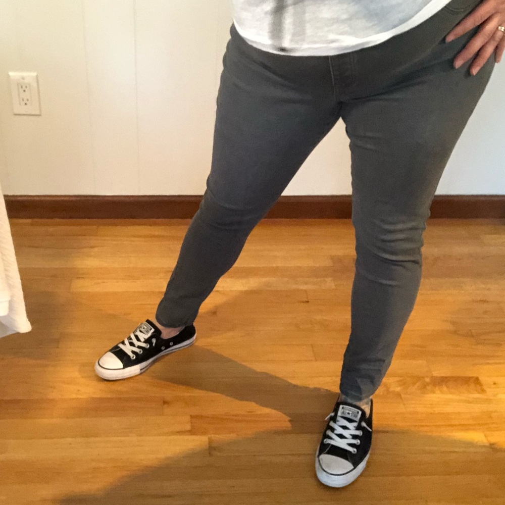 Gray Jeggings, skinny stretchy fit
